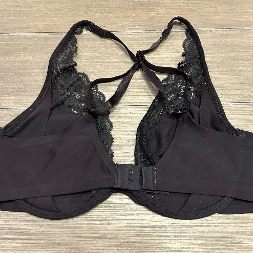 Soma Unlined Lace Trim Plunge Bra - Picture 3 of 6